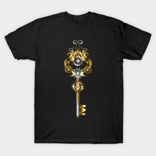Steampunk key with gears T-Shirt